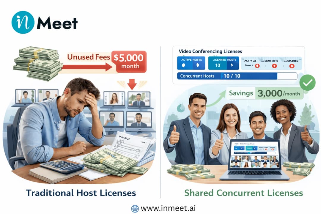 Video Conferencing Software Costs: Why Host Licenses Are Draining Your Budget